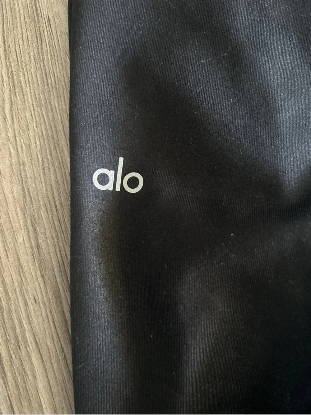 ALO YOGA Idol Ruched Black Shimmer Leggings Size XSmall